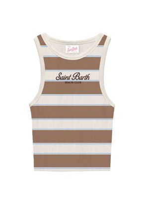Canotta Donna Ada Rib Con Toppa St Barth MC2 SAINT BARTH | Canotta | AAD00102675L